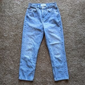 Topshop Editor cropped jeans light wash W26 L32